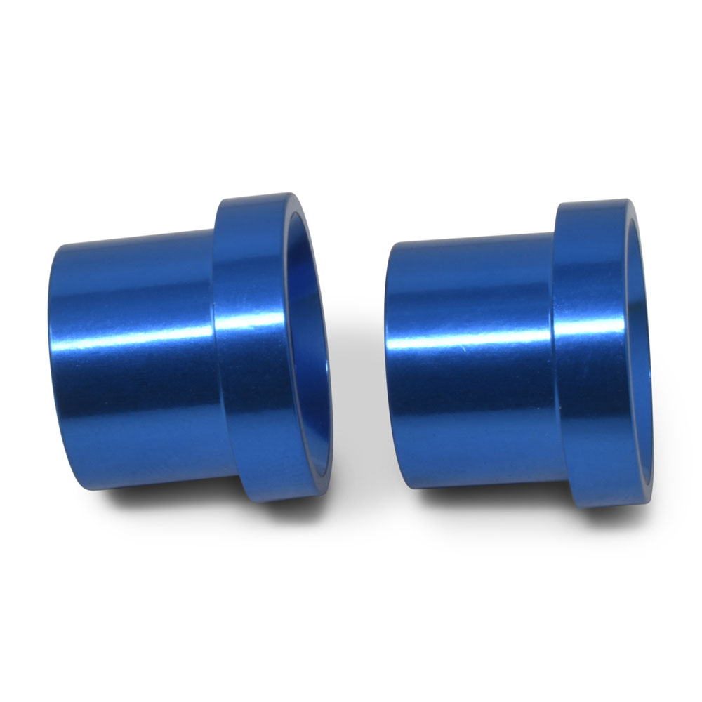 Russell Tube Fitting 660640; Tube Sleeve Blue Anodized 1/4 in. Tube Straight -04AN 