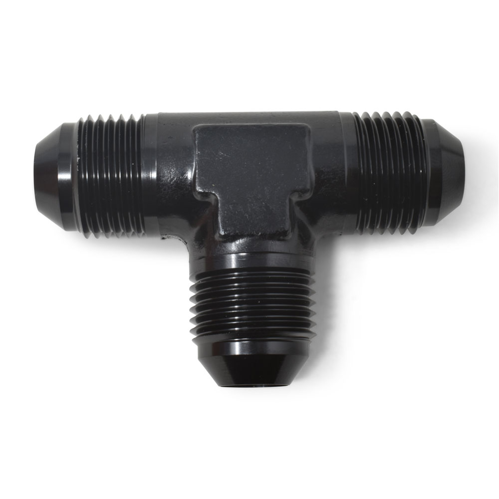 Russell AN Fitting 661003; AN to AN Tee Black -04AN Male -04AN Male -04AN Male 