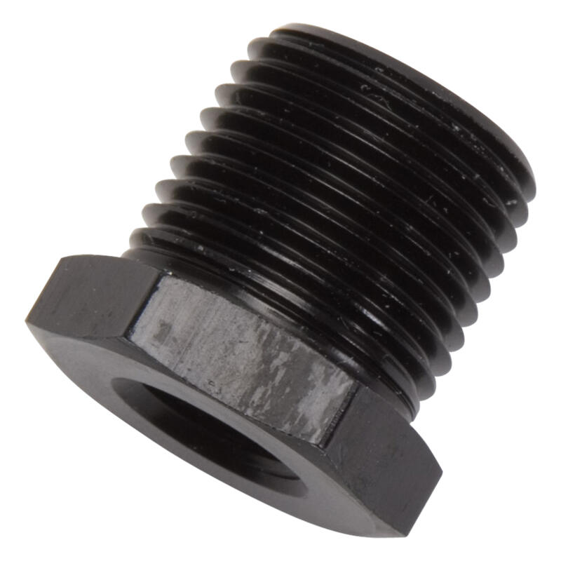 Russell Pipe Fitting 661573; NPT to NPT Reducer Bushing Black Anodized 3/8 in. NPT Male Straight 1/8 in. NPT Female 