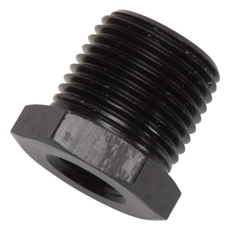 Russell Pipe Fitting 661583; NPT to NPT Reducer Bushing Black Anodized 1/2 in. NPT Male Straight 3/8 in. NPT Female 