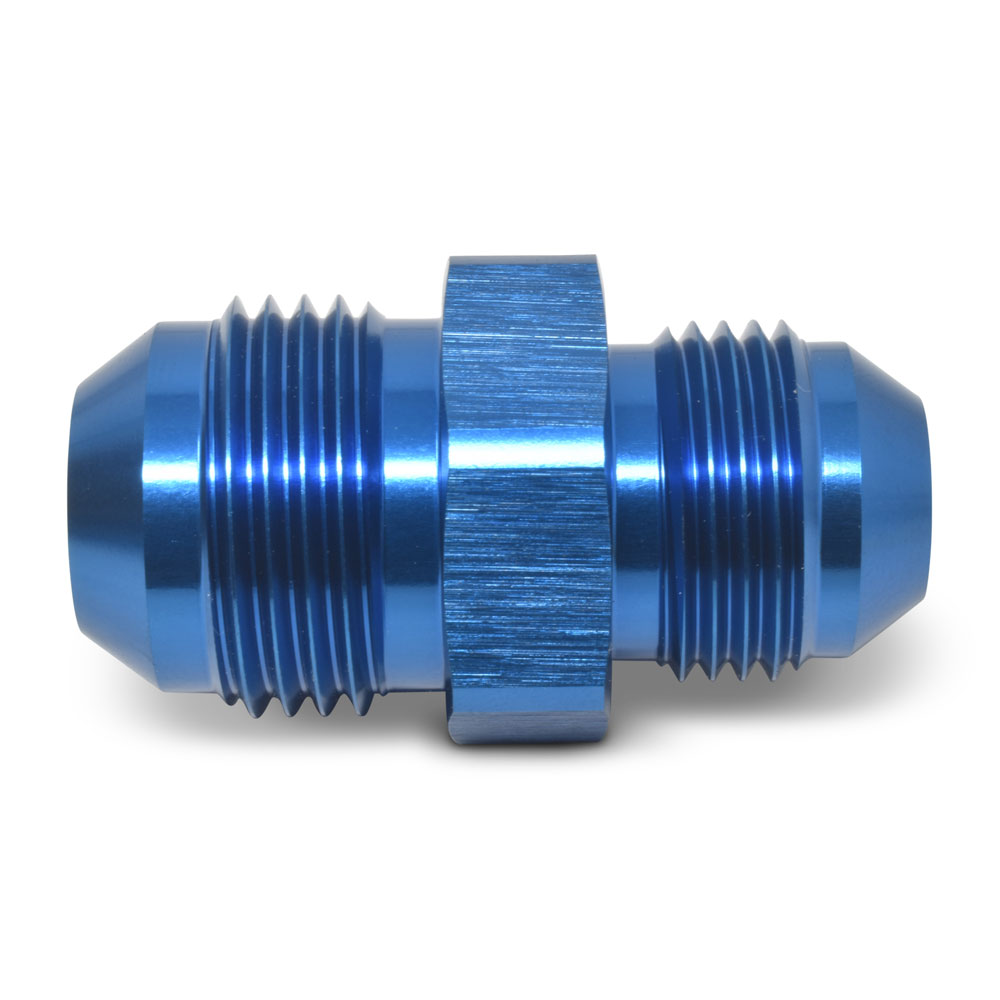 Russell AN Fitting 661810; AN to AN Reducer Blue -12AN Male Straight -08AN Male 