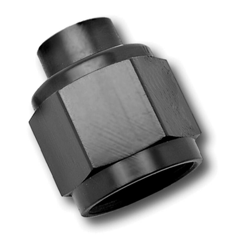 Russell AN Fitting 661953; AN Flare Cap Black -04AN Female Straight 