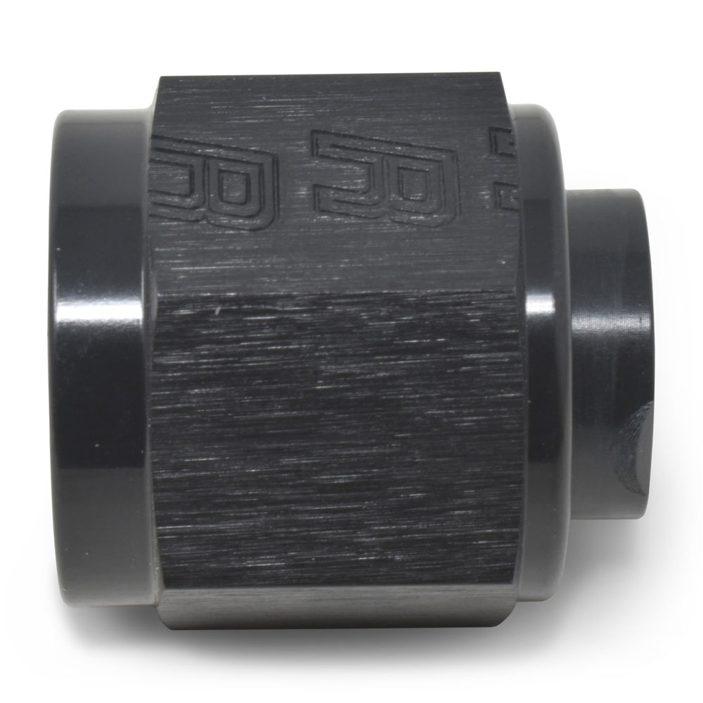 Russell AN Fitting 661963; AN Flare Cap Black -06AN Female Straight 