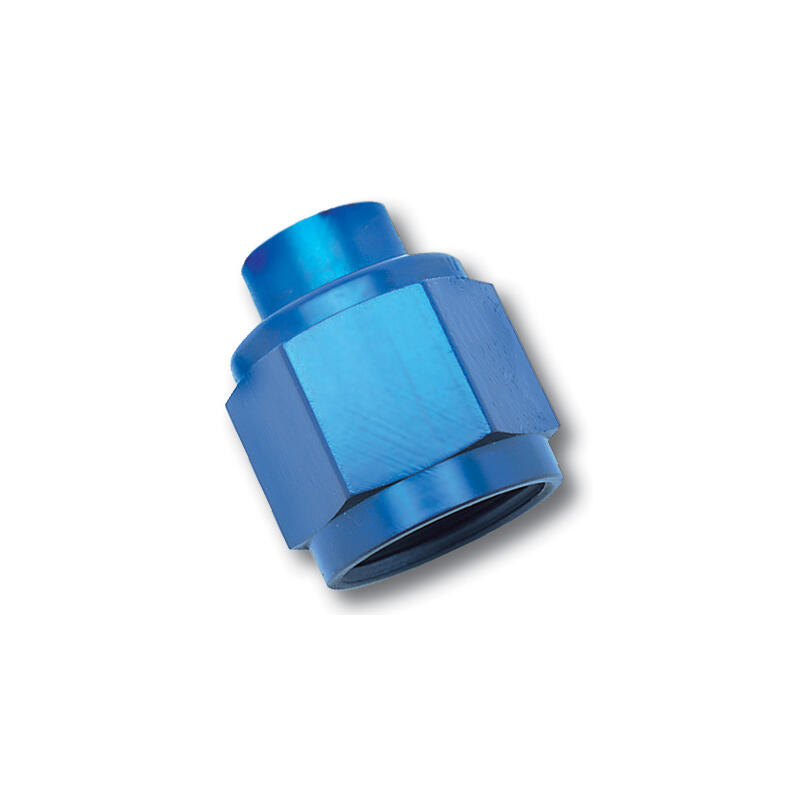 Russell AN Fitting 661980; AN Flare Cap Blue -10AN Female Straight 