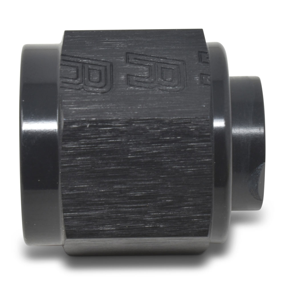 Russell AN Fitting 661983; AN Flare Cap Black -10AN Female Straight 