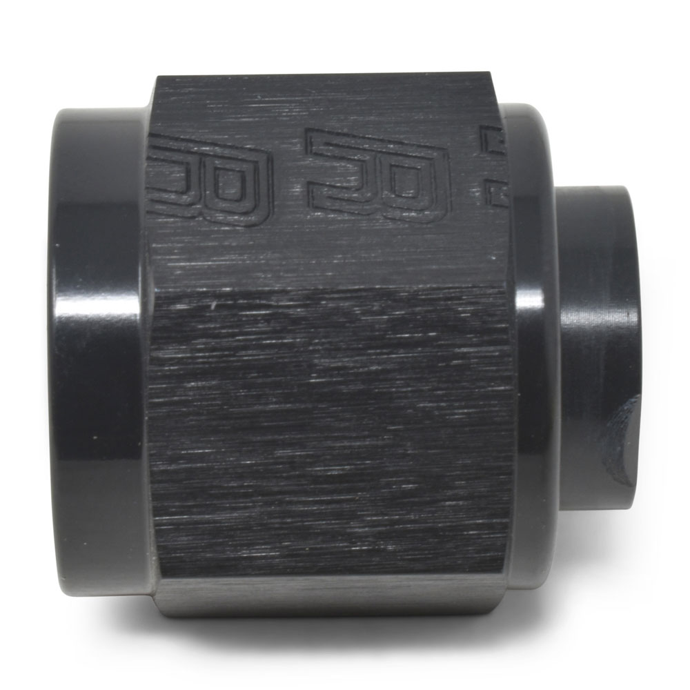Russell AN Fitting 661993; AN Flare Cap Black -12AN Female Straight 