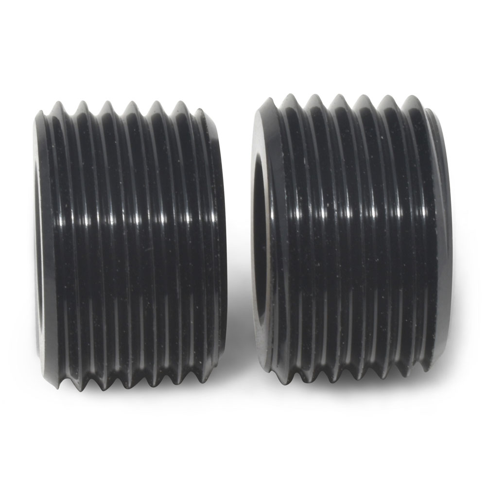 Russell Pipe Fitting 662033; NPT Plug Black 1/8 in. NPT Male Straight 