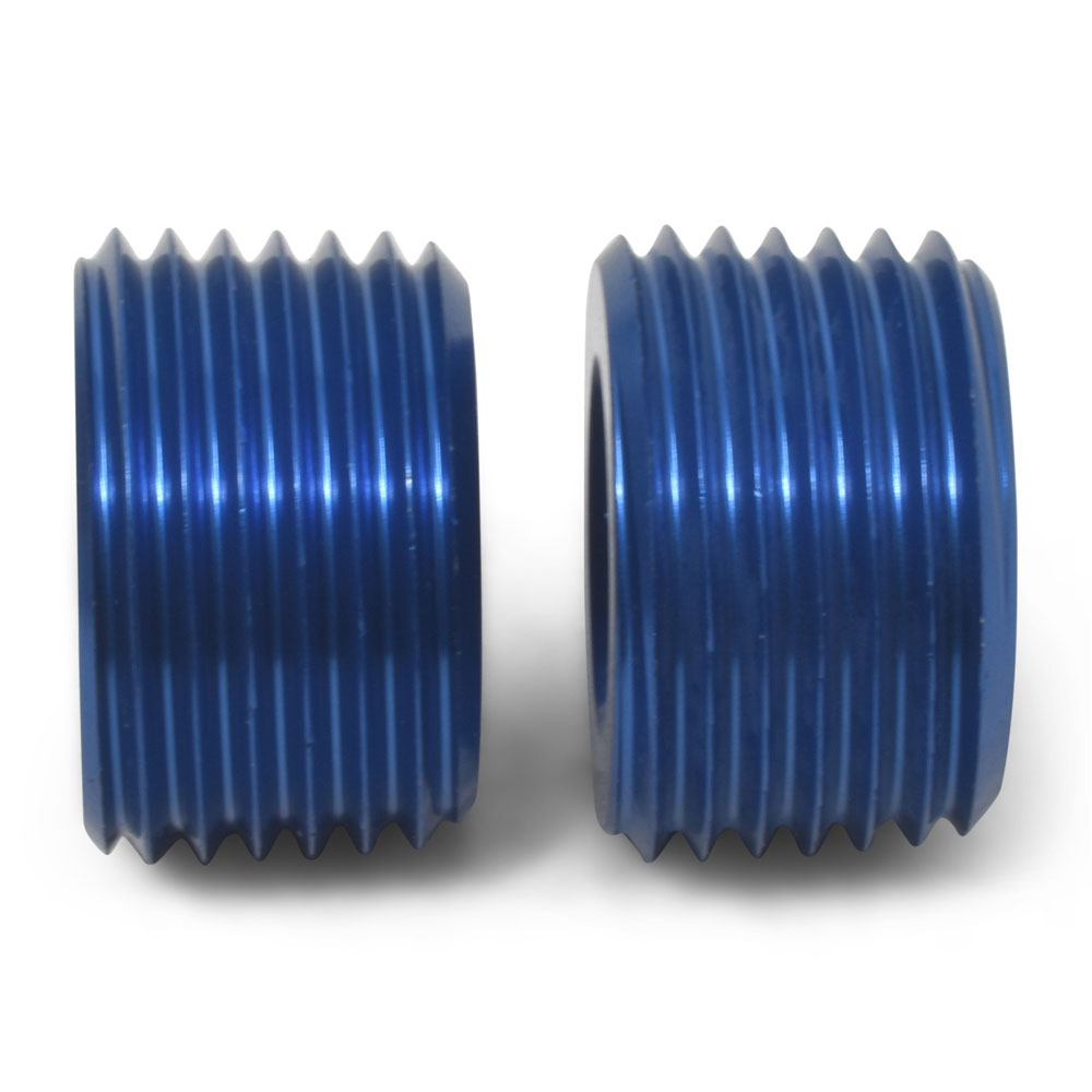 Russell Pipe Fitting 662040; NPT Plug Blue Anodized 1/4 in. NPT Male Straight Internal Allen 