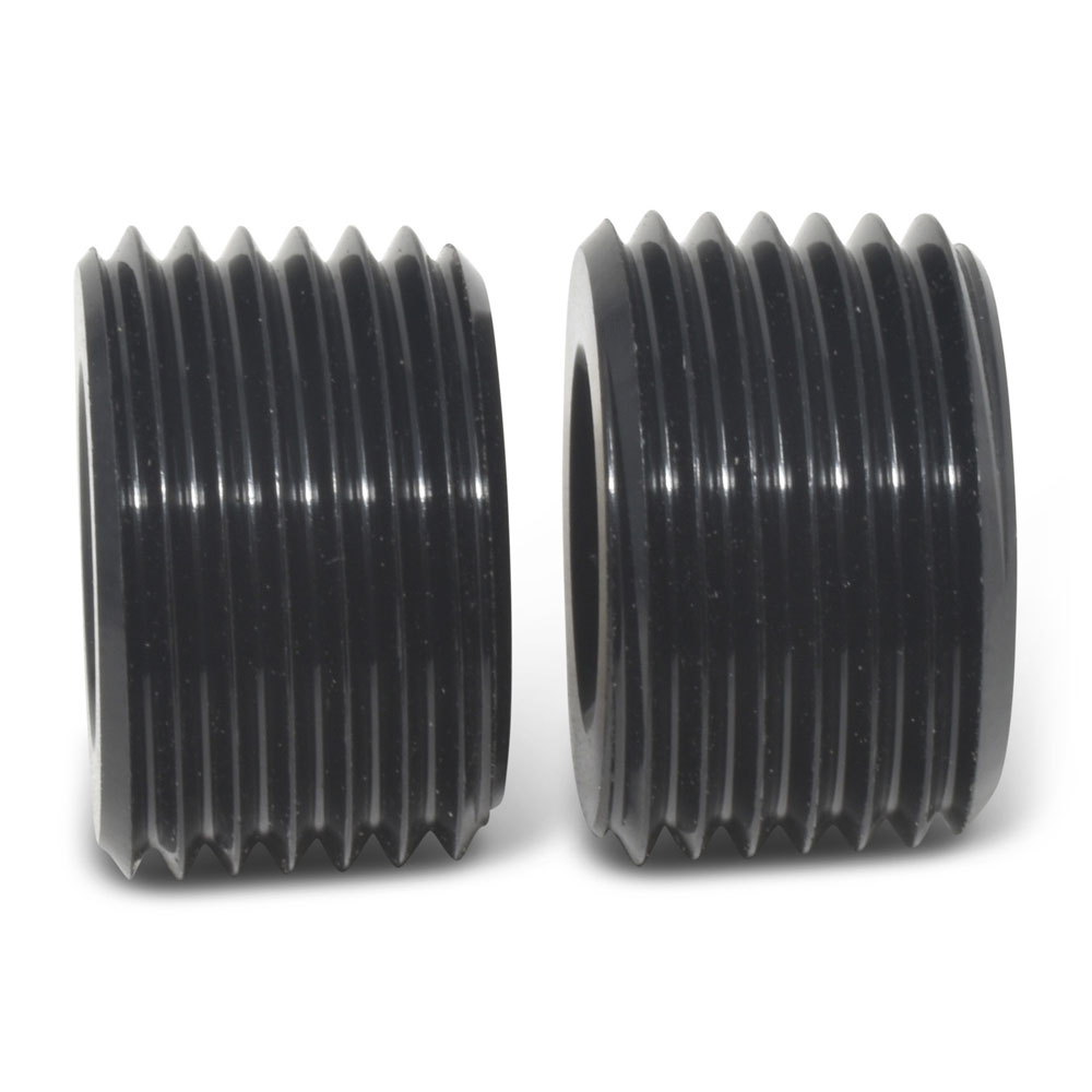 Russell Pipe Fitting 662043; NPT Plug Black 1/4 in. NPT Male Straight 