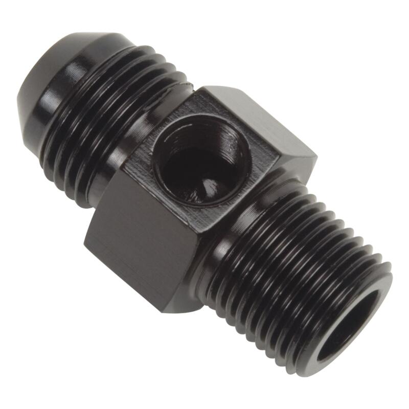 Russell AN Fitting 670063; AN to NPT Adapter Black -06AN Male Straight 3/8 in. NPT Male 