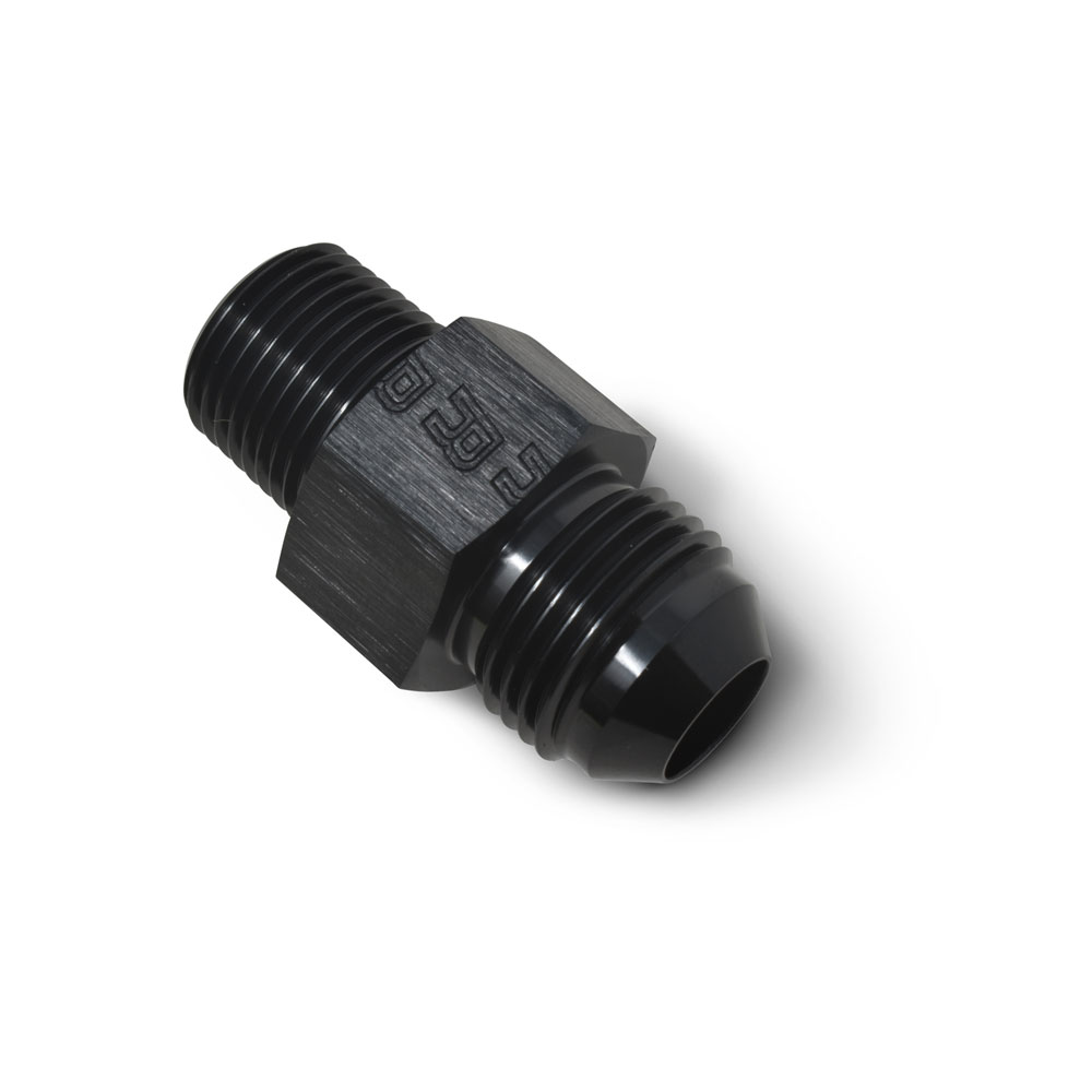 Russell AN Fitting 670083; AN to NPT Adapter Black -08AN Male Straight 3/8 in. NPT Male 