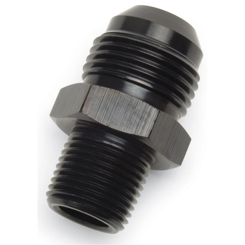 Russell AN Fitting 670153; AN to NPT Adapter Black -06AN Male Straight 1/2 in. NPT Male 