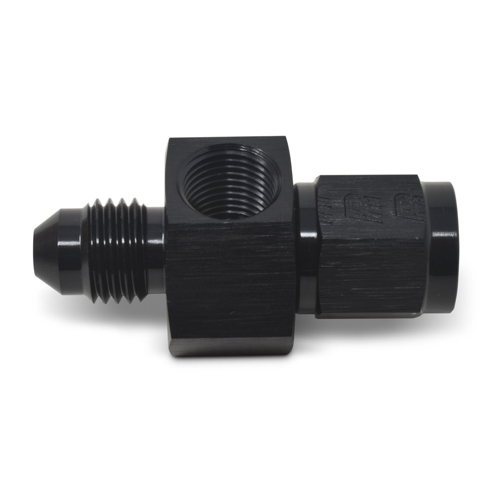 Russell AN Fitting 670293; AN to AN Coupler Black -04AN Female Straight -04AN Male 