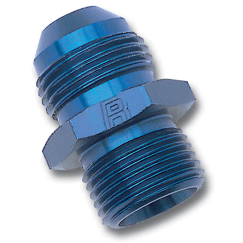 Russell AN Fitting 670480; AN to Metric Adapter Blue -06AN Male Straight 10.000 mm x 1.0 Male 