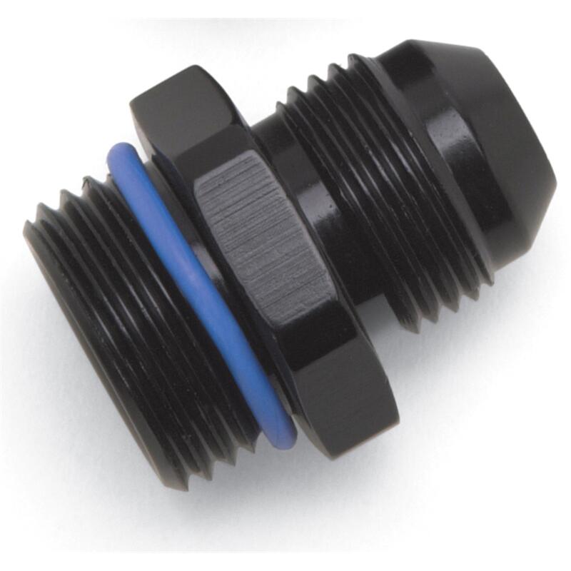 Russell AN Fitting 670840; AN to ORB Adapter Black -06AN Male Straight -06AN ORB Male 