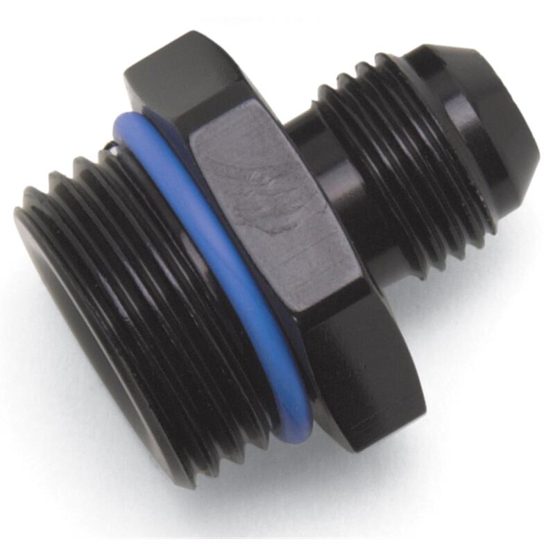 Russell AN Fitting 670940; AN to ORB Adapter Black -10AN Male Straight -08AN ORB Male 