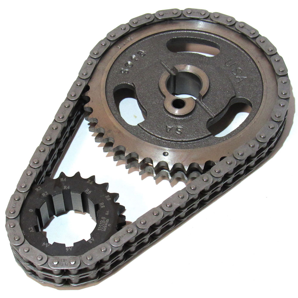 SA Gear Timing Set 78151T-9R; Roller Timing Set Double Roller 0.250 in. for 1972 to 2002 Ford 302 to 351W 