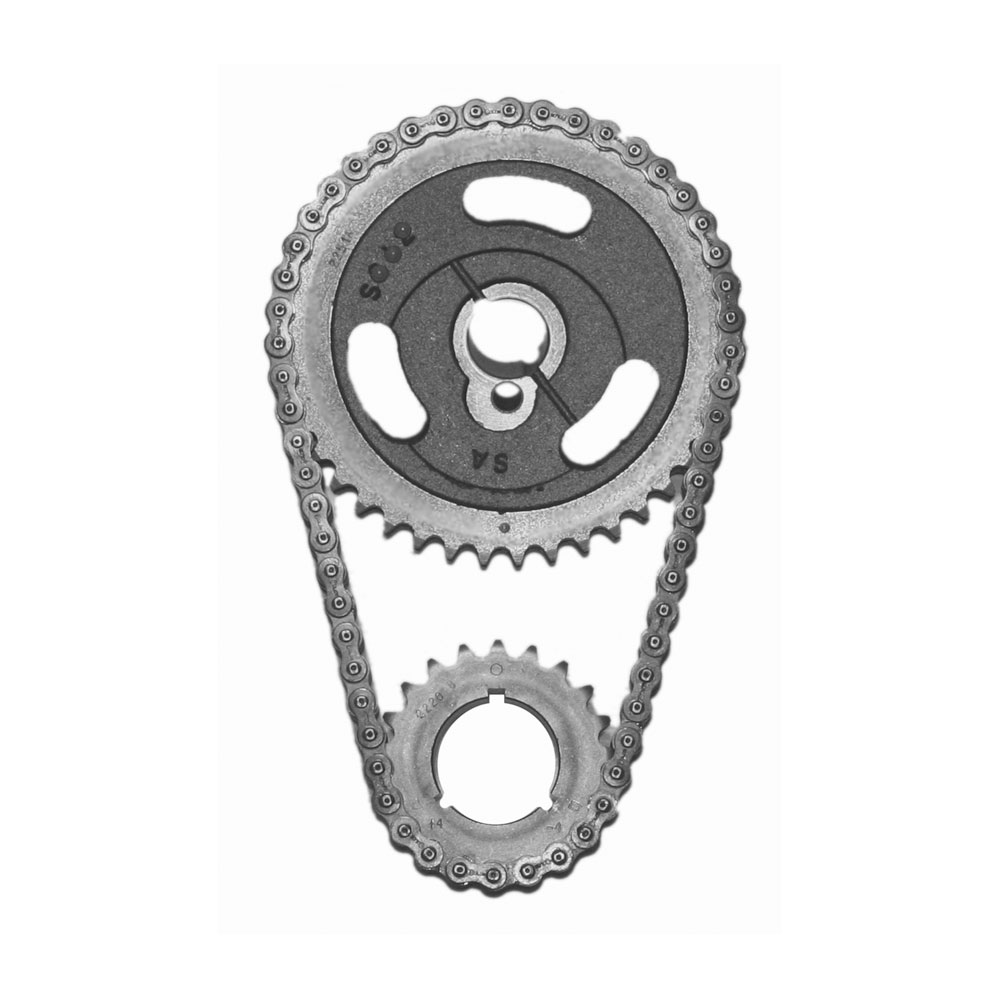 SA Gear Timing Set 78251; Roller Timing Set Double Roller 0.222 in. for 1984 and Up Ford 255 to 351W SBF Late 