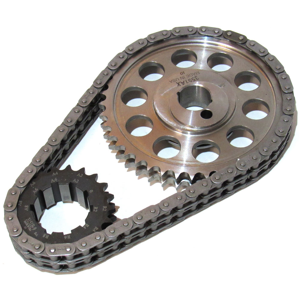 SA Gear Timing Set 78551T-9R; Roller Timing Set Double Roller 0.250 in. for 1972 to 2002 Ford 289 to 351W 