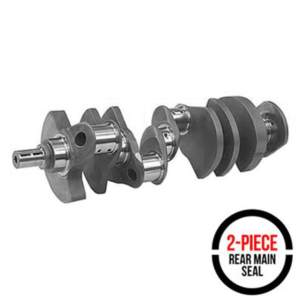 Scat Cranks Crankshaft 910442; Cast Steel 3.480 in.  2 Piece for Chevy 350 