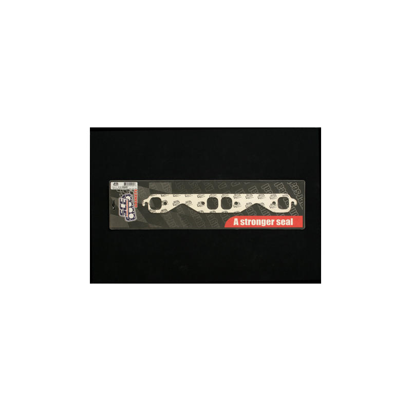 SCE Gaskets Header Gaskets 111080; Accu Seal E Square 1.45 in. 1.44 in. High Temp White Composite for Chevy 262 to 400 