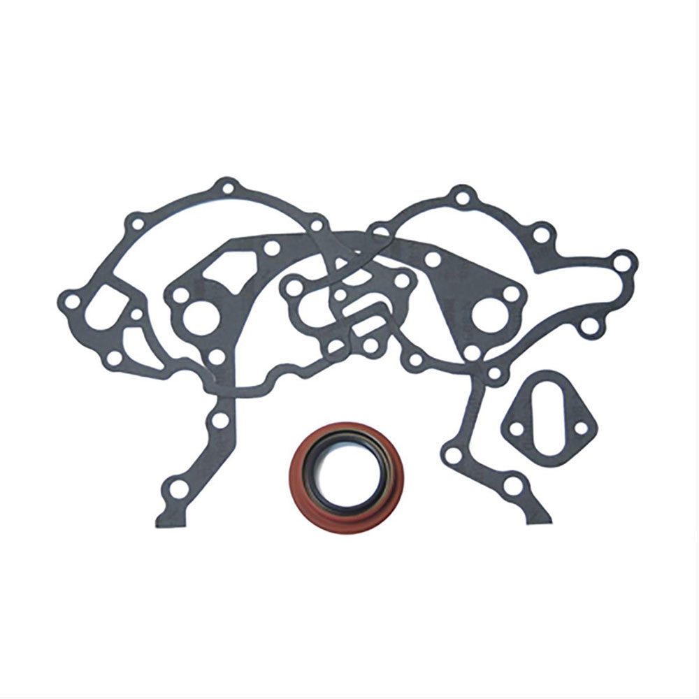 SCE Gaskets Timing Cover Gasket Set 13603; Accu Seal E Front Set Fiber for 1962 to 1997 Ford 260 to 351W 