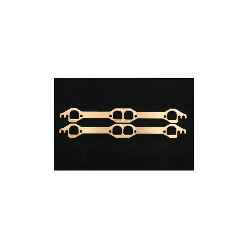 SCE Gaskets Header Gasket 4611; Pro Copper D Port 1.450 in. 1.370 in. for 1992 to 1997 Chevy LT 
