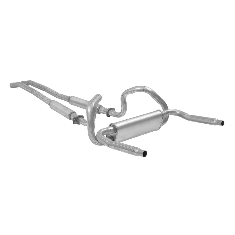 Scott Drake Exhaust System Kit C9ZZ-5257-CRE; 2.250 in. Aluminized Steel for 1967 to 1969 Ford Mustang 
