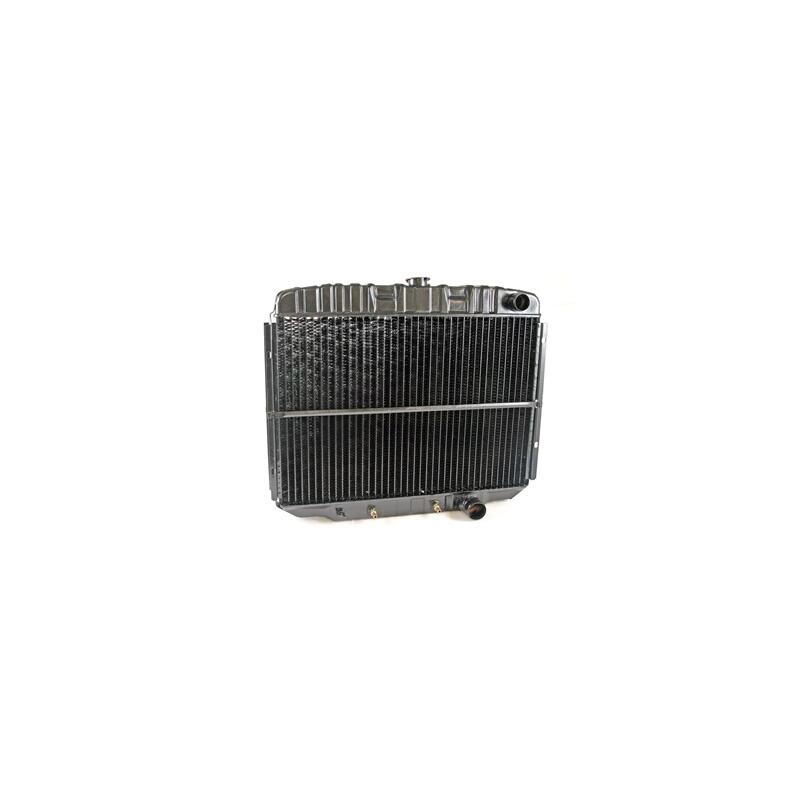 Photo for Scott Drake Radiator 338-3HF; Down Flow 3 Row Copper Black for Ford Automatic