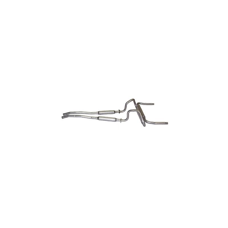 Scott Drake Exhaust System Kit C9ZZ-5257-CRE; 2.250 in. Aluminized Steel for 1967 to 1969 Ford Mustang 
