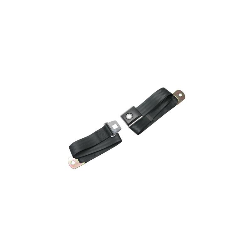 Photo for Scott Drake Seat Belt SB-BK-PBSB-72; Black 2 Point Push Button