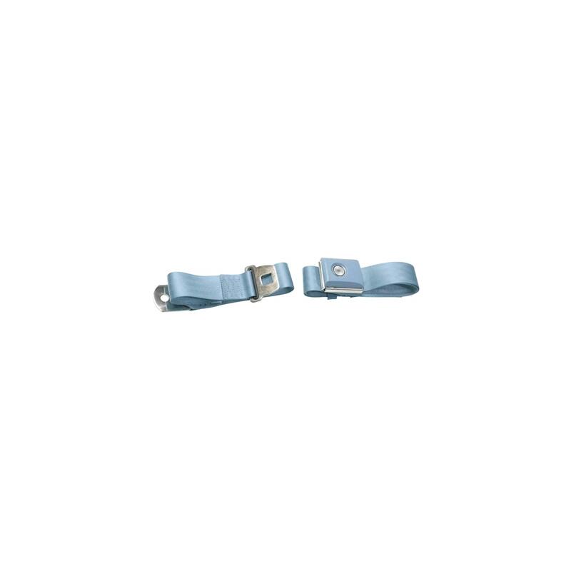 Photo for Scott Drake Seat Belt SB-LB-PBSB; Light Blue 2 Point Push Button