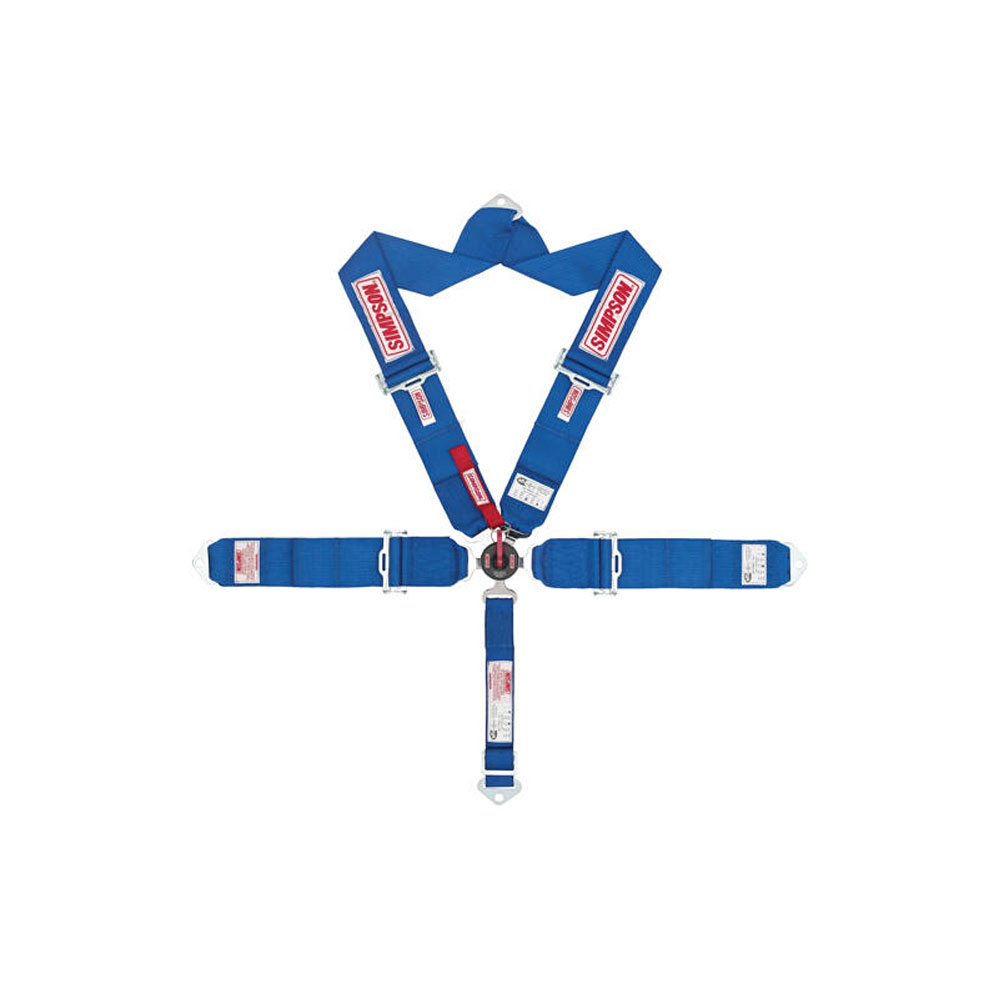 Photo for Simpson Seat Belt Harness 29108R; Red 5 Point Camlock