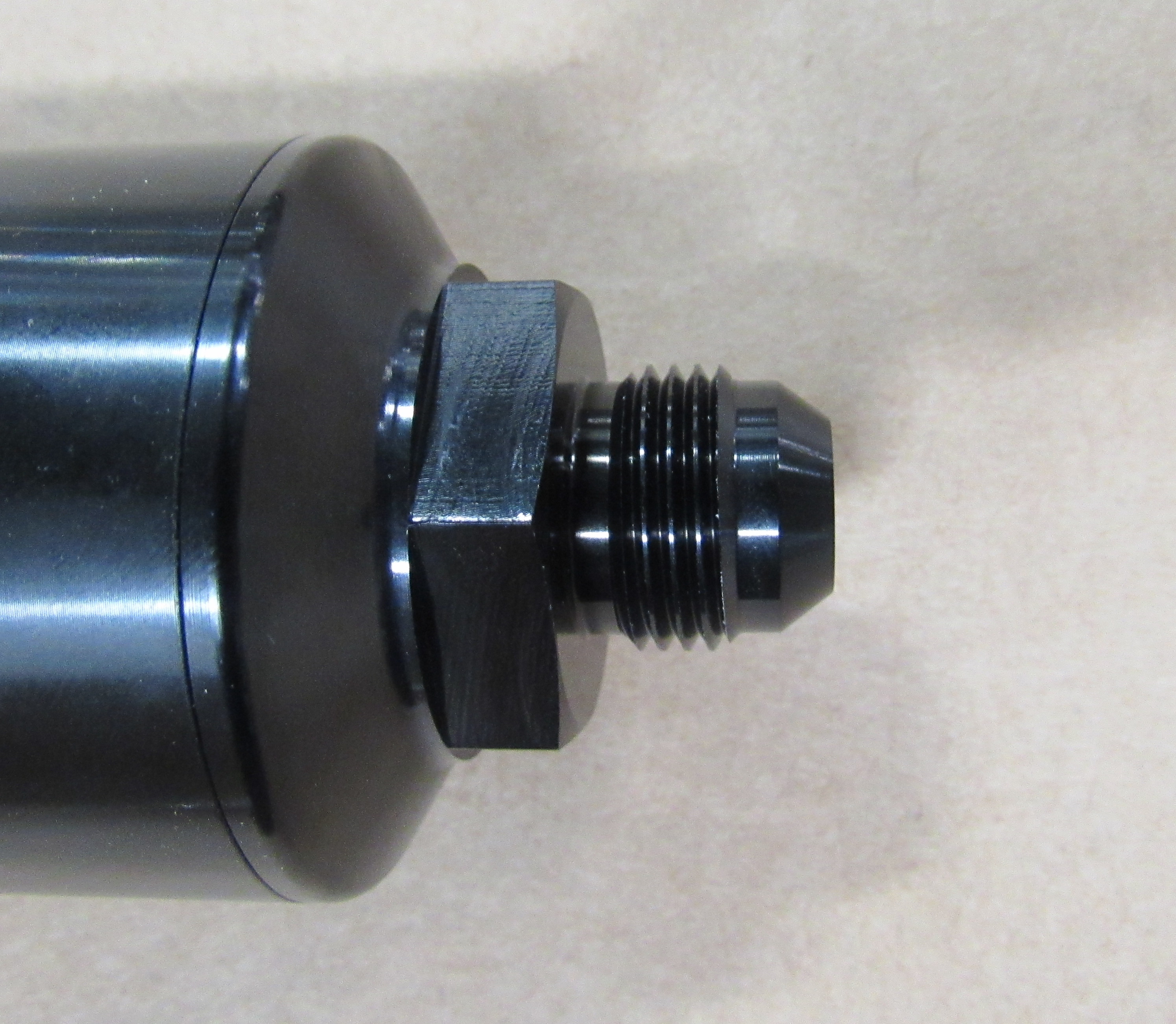 Aeromotive Fuel Filter AER12385; Scratch and Dent -10AN Male 10 Micron Black Anodized Aluminum 