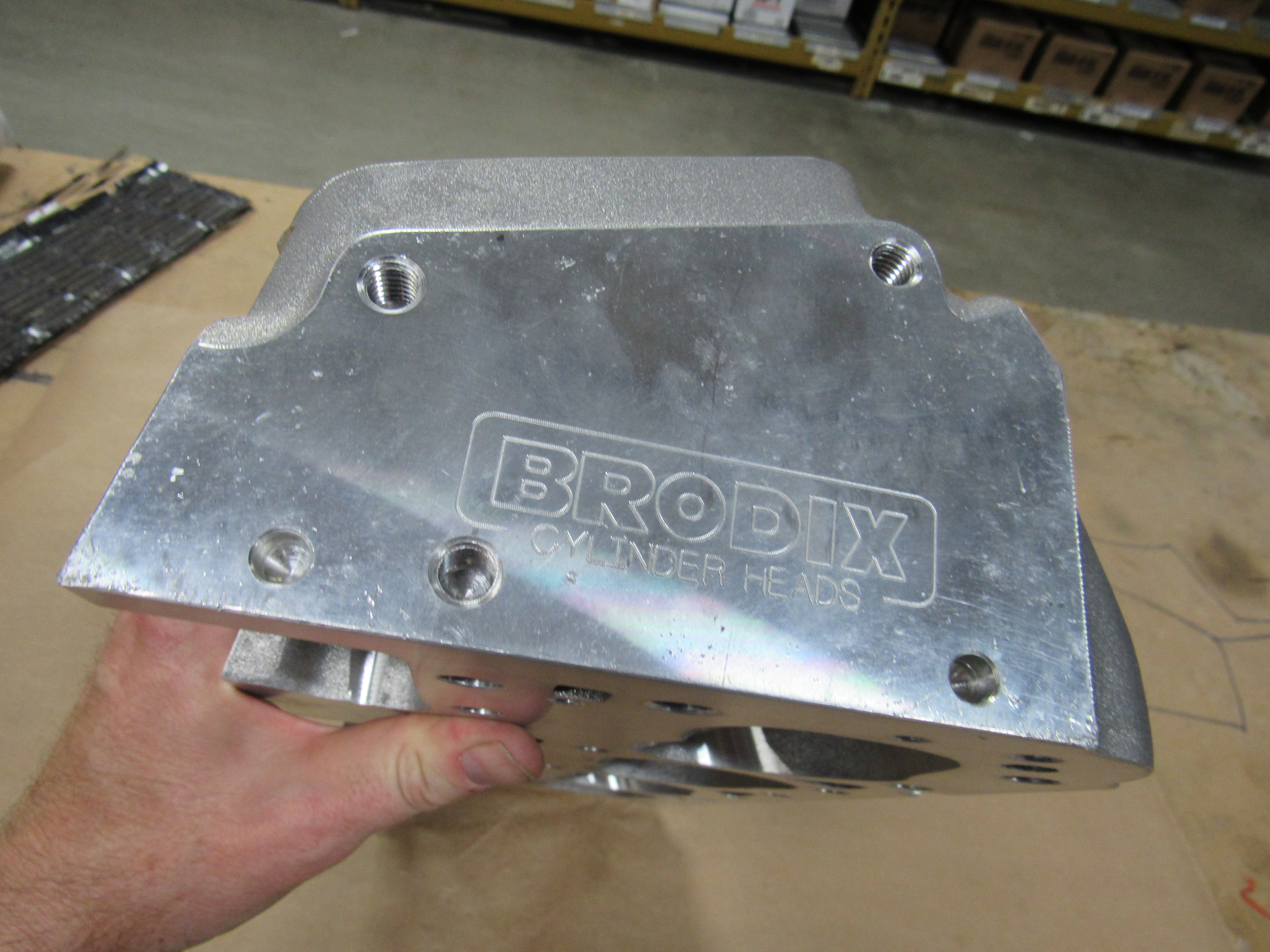 Brodix Cylinder Head Assembly BRO1021005; Scratch and Dent 180cc Aluminum 64cc Chevy 302-400 