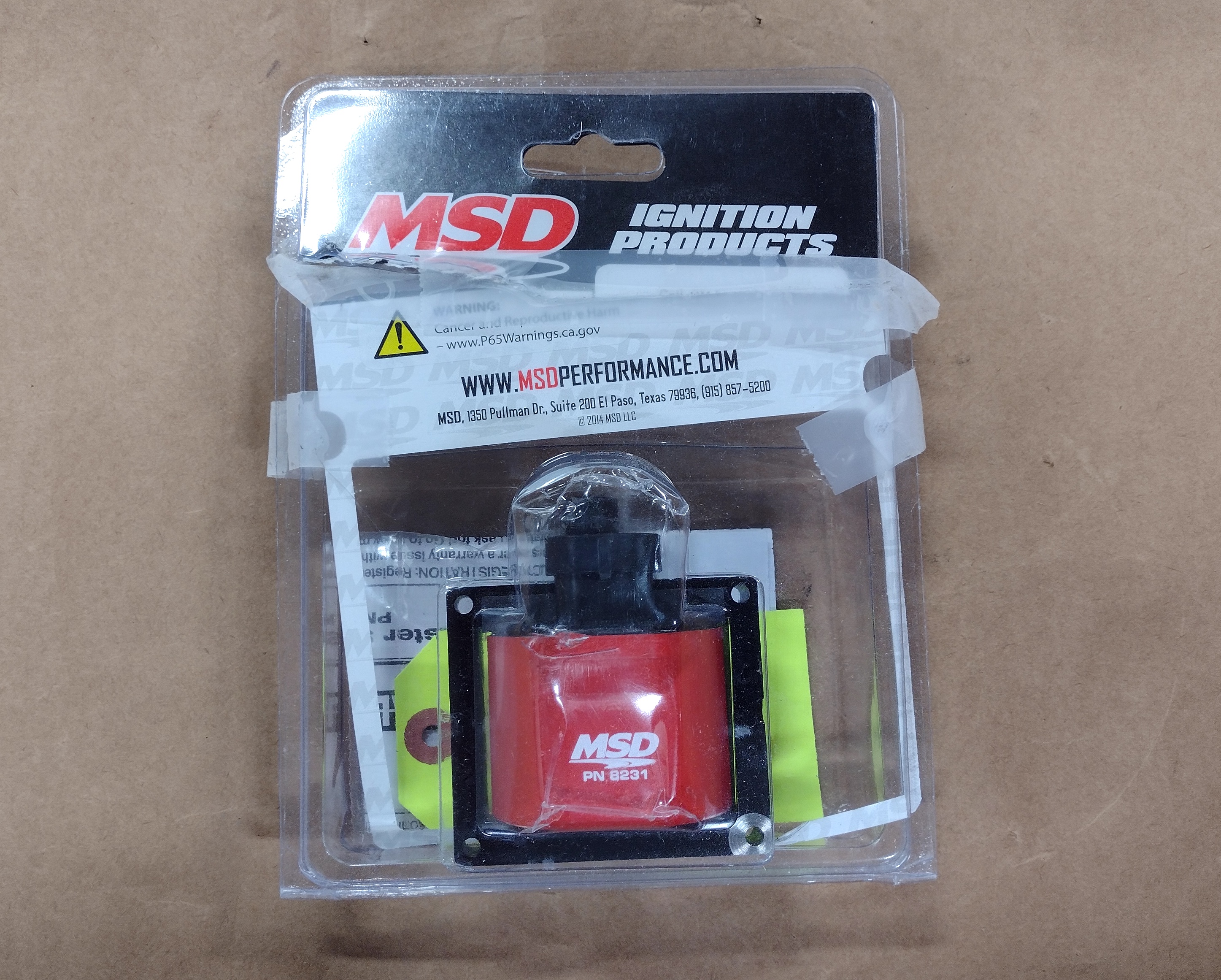 MSD Ignition Coil MSD8231; Blaster Black 40000 Volt E Core Female/Socket 1996 to 1999 GM 