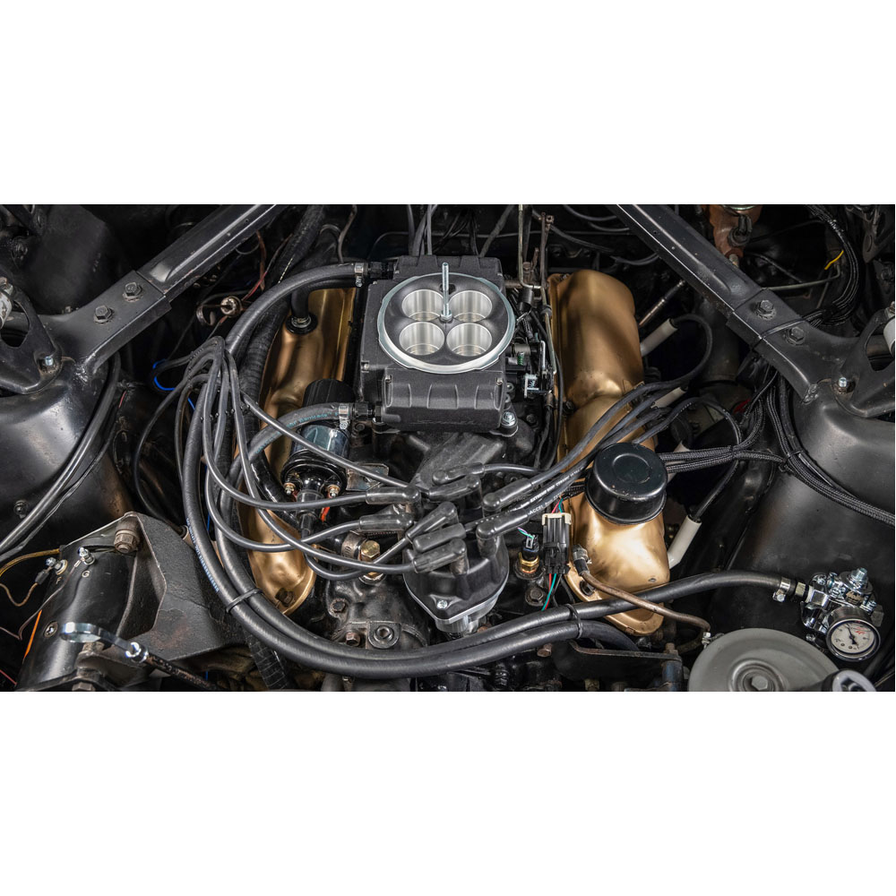 Sniper Fuel Injection System 550-511-3XR; Sniper 2 with Drop In Module 650 HP Single 4 Barrel 800 CFM Black Aluminum 