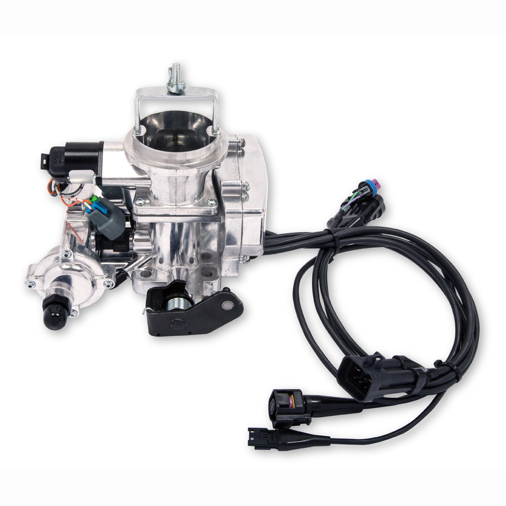 Sniper Fuel Injection System 550-858K; Sniper EFI BBD Master Kit 350 HP Throttle Body Shiny Aluminum for 1971 to 1986 Jeep CJ5, CJ7, CJ8 258 