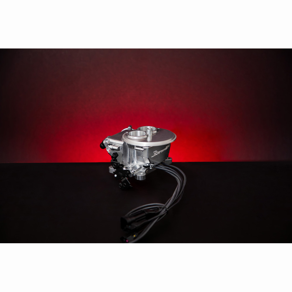 Sniper Fuel Injection System 550-849; Sniper EFI 2300 350 HP Throttle Body 580 CFM Shiny Aluminum 