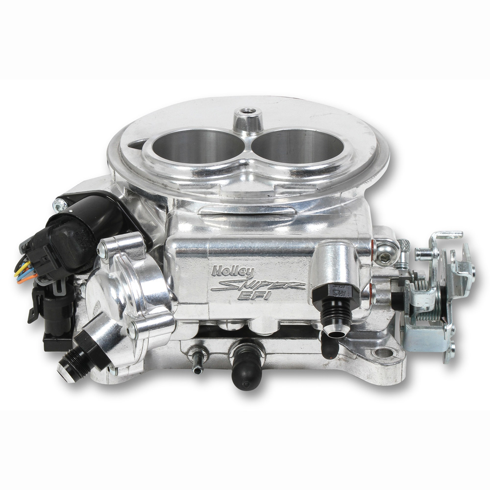Sniper Fuel Injection System 550-849; Sniper EFI 2300 350 HP Throttle Body 580 CFM Shiny Aluminum 