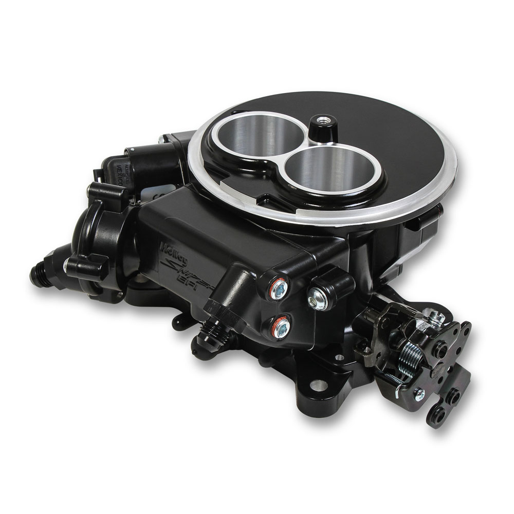 Sniper Fuel Injection System 550-850; Sniper EFI 2300 Self Tuning 350 HP Throttle Body 580 CFM Black Ceramic Aluminum 