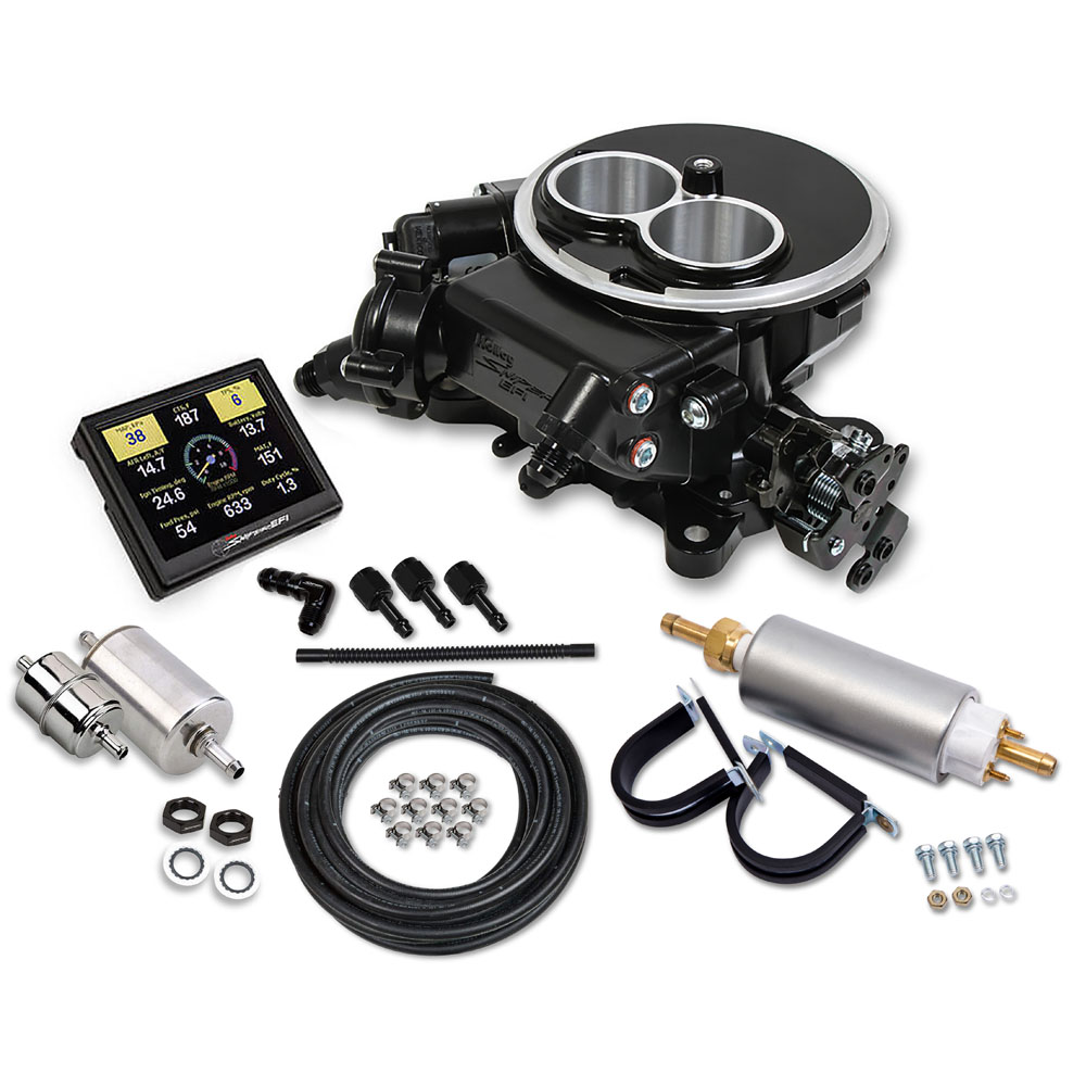 Sniper Fuel Injection System 550-850K; Sniper EFI 2300 350 HP Throttle Body 580 CFM Black Ceramic Aluminum 
