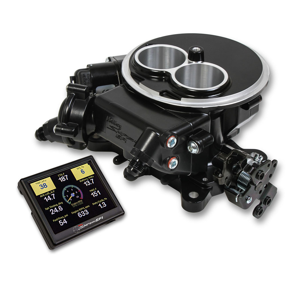 Sniper Fuel Injection System 550-850; Sniper EFI 2300 Self Tuning 350 HP Throttle Body 580 CFM Black Ceramic Aluminum 