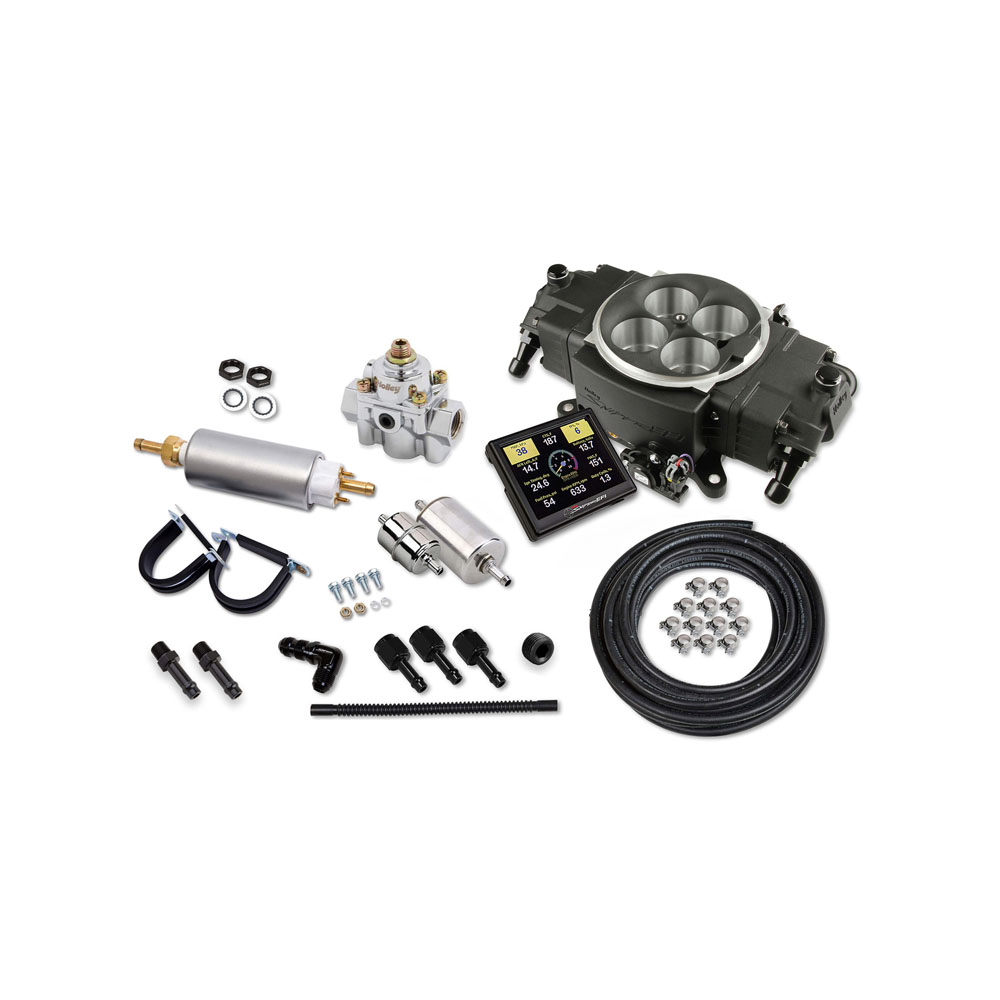 Sniper Fuel Injection System 550-871K; Sniper EFI Stealth 650 HP Throttle Body 870 CFM Black Aluminum 