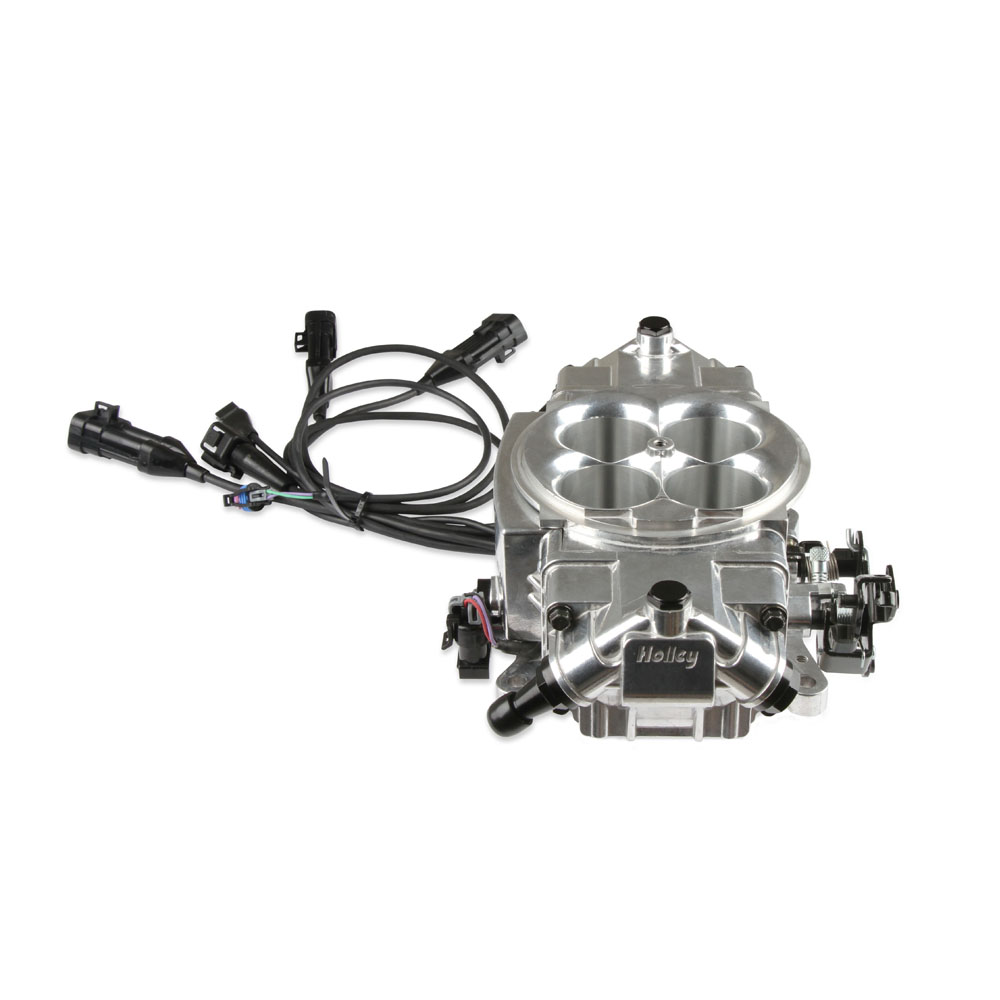 Sniper Fuel Injection System 550-870; Stealth 4150 650 HP Throttle Body 870 CFM Polished Aluminum 
