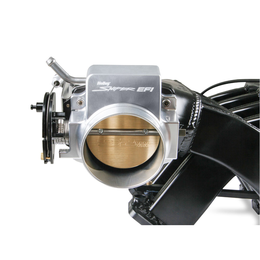 Sniper Fuel Injection Throttle Body 860001-1; Bright ANodized Billet Aluminum 4 Bolt for GM LS 