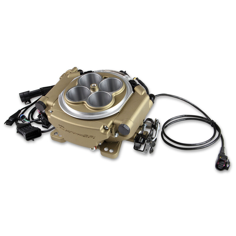 Sniper Fuel Injection System Kit 550-516K; 650 HP Self Tuning 650 HP Throttle Body 800 CFM Gold Aluminum 