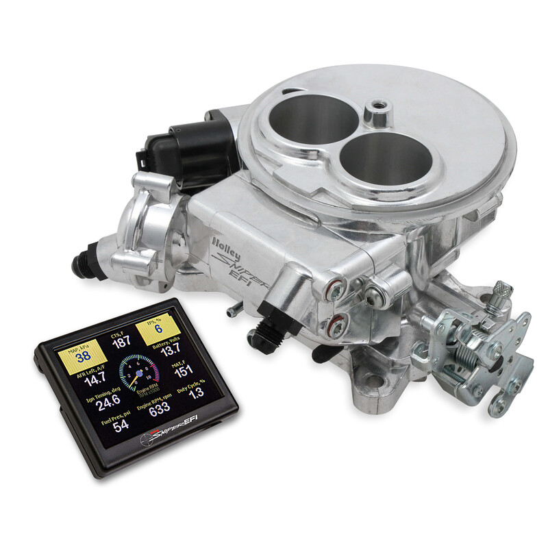 Sniper Fuel Injection System 550-849; Sniper EFI 2300 350 HP Throttle Body 580 CFM Shiny Aluminum 