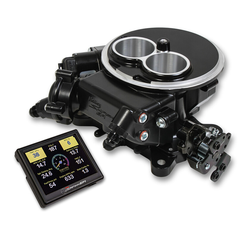 Sniper Fuel Injection System 550-850; Sniper EFI 2300 Self Tuning 350 HP Throttle Body 580 CFM Black Ceramic Aluminum 