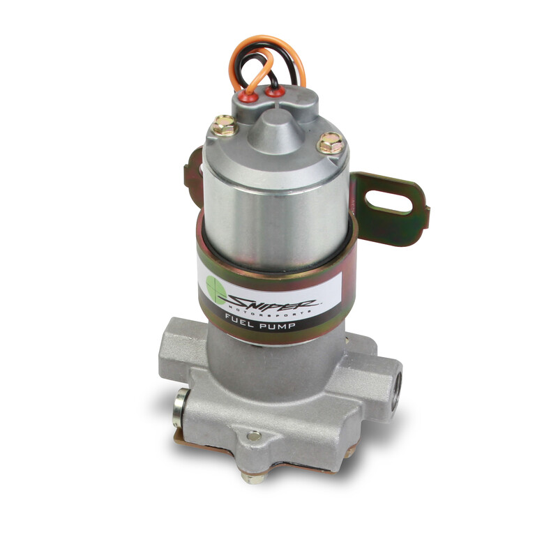 Sniper Electric Fuel Pump 80000100; 96 GPH Pump 67 GPH @ 5 PSI Natural Aluminum Gasoline 